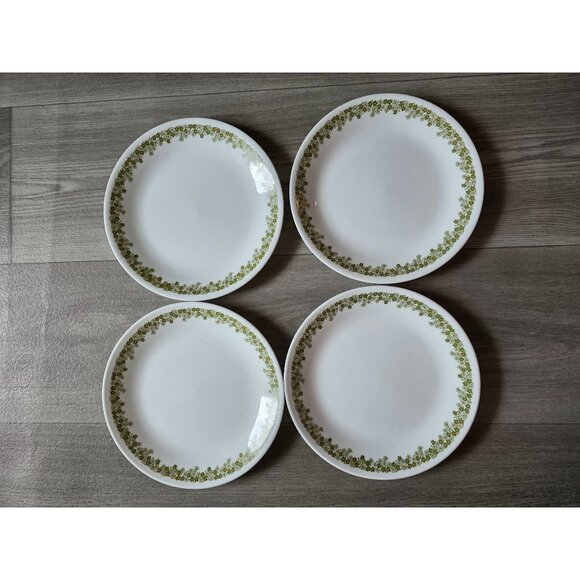 Vintage Corelle Spring Blossom Luncheon Salad Plates Set Of 4 - Picture 1 of 4